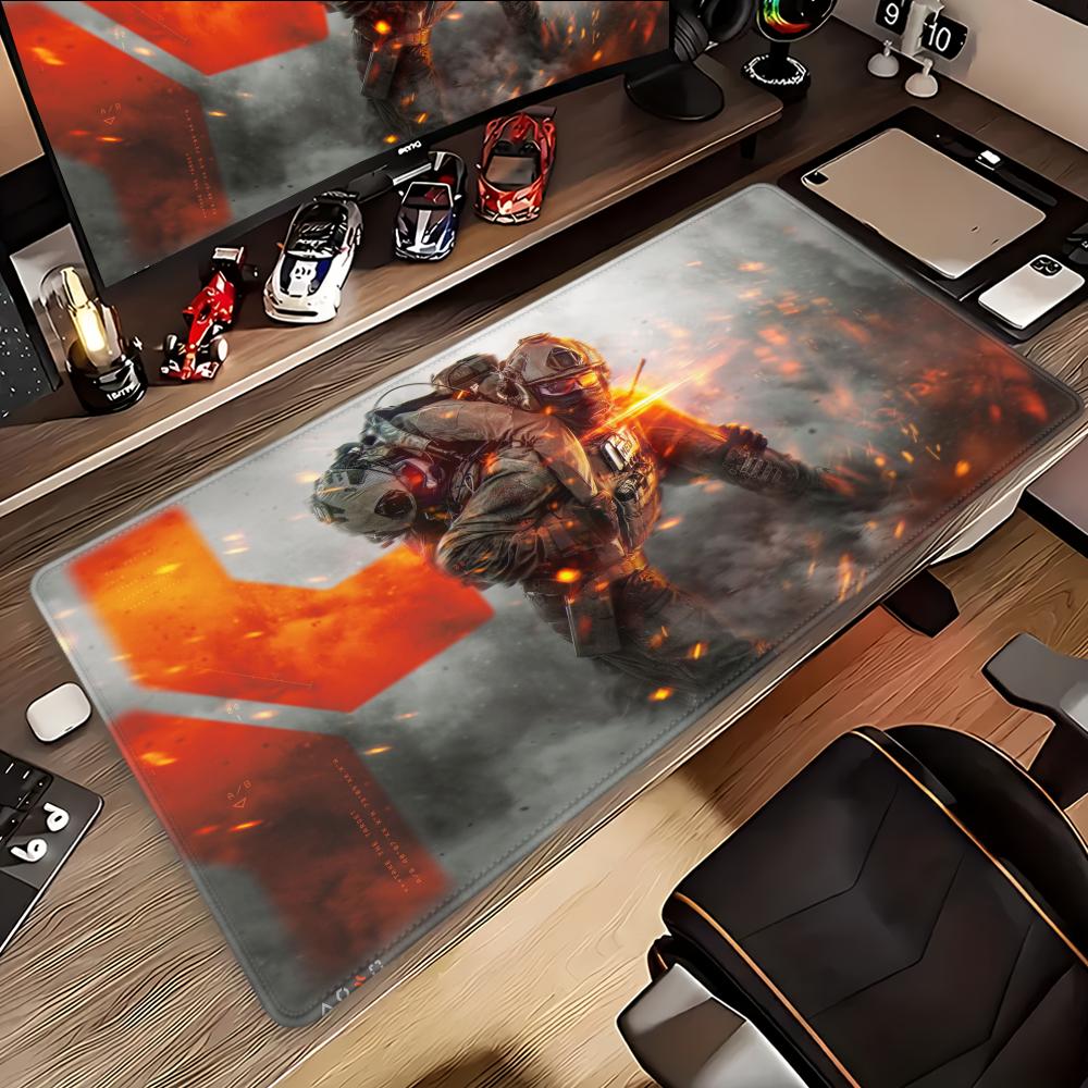 Battlefield 6 Mouse Pad Desk Mouse Pad Cute Hd Desk Pad Extended Gaming Keyboard Mats Large 100x50cm Xxl Gamer Mousepad