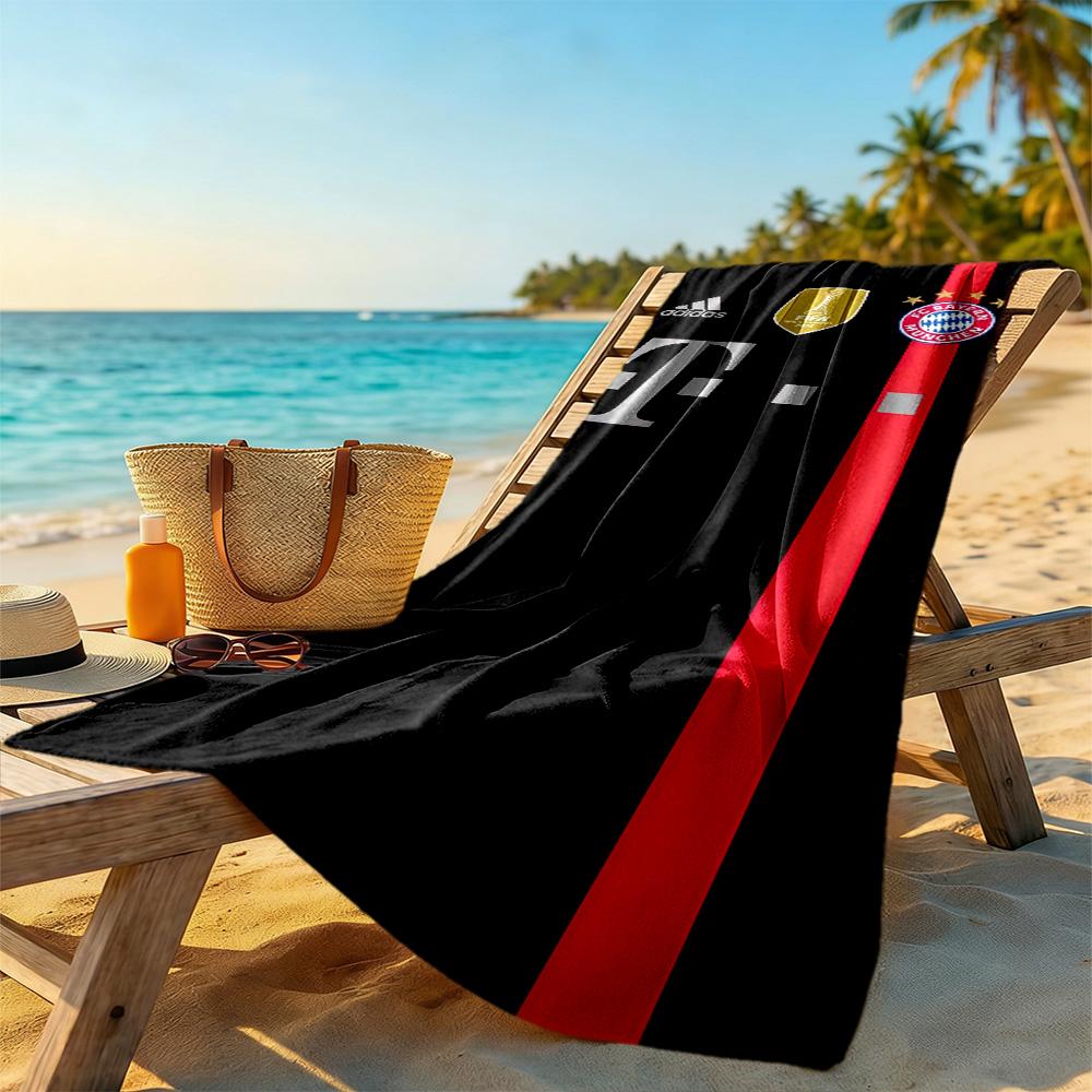 Bayern Munich Beach Towel Super Soft Microfiber Quickdry Fabric Comfortable Lightweight