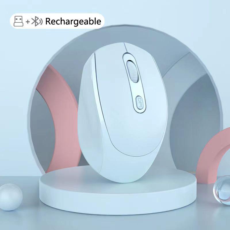 Drahtlose Maus 2,4G Bluetooth Ergonomische Optische PC Laptop Schnurlose Mäuse für Windows Computer Büro