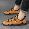 2024 New Summer Sandals Men Soft Leather Shoes Men's Hollow Octopus Sneakers Outdoor Antiskid Elasticity Beach Handmade Shoes
