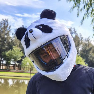 Cartoon Helmet Cover Super Soft Fade-Resistant PV Flannel Anime Themed Motorbike Helmet Cover Rides Gift Driving Supplies