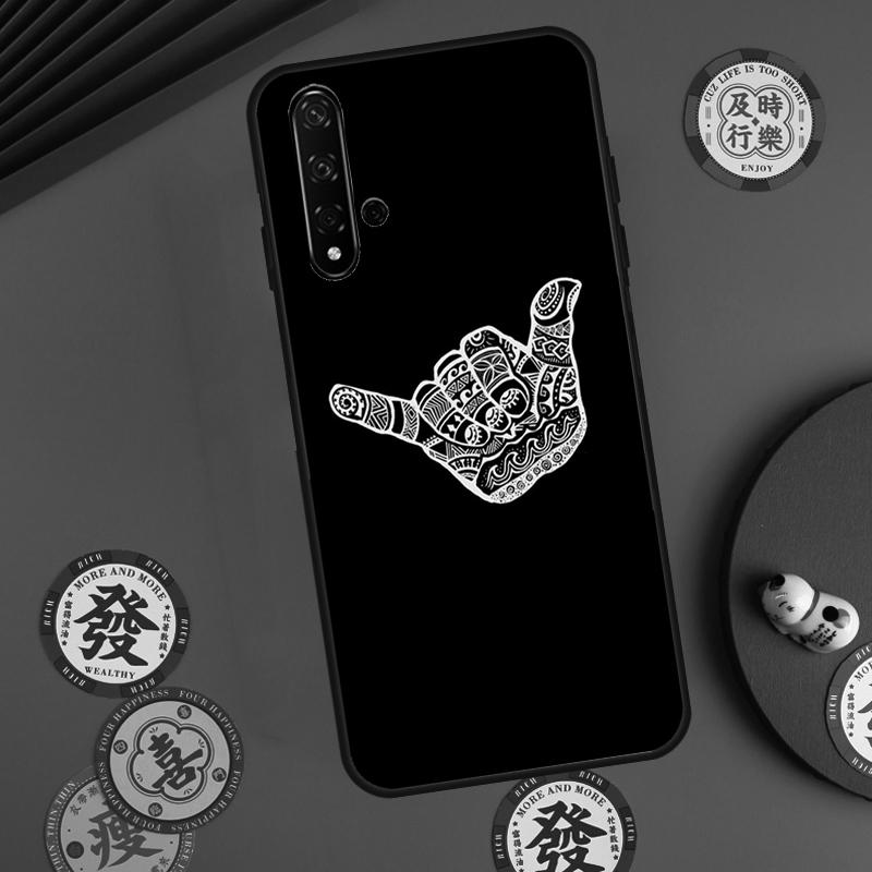 Surfer Surf Hang Loose Shaka For Huawei Nova 11 Pro 9 10 SE Y60 Y70 Y90 Y61 Y91 Y72 Y73 12i 11i 8i P20 P30 P40 Lite Case
