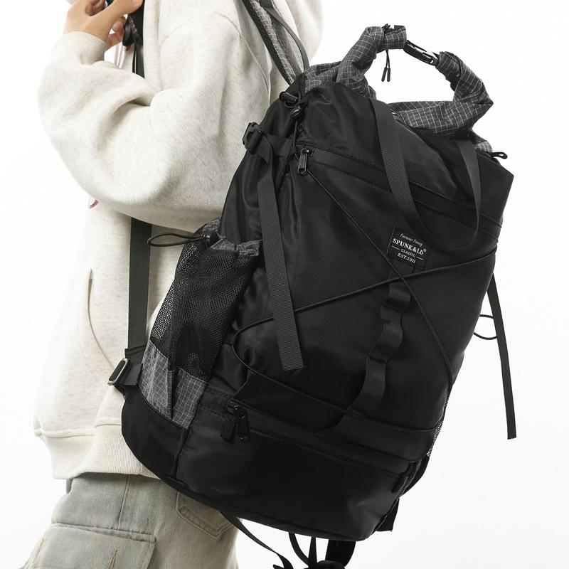 Schoolbag Japanese trendy brand backpack men's outdoor travel backpack computer bag functional travel bag women's ultra-light hiking mountaineering