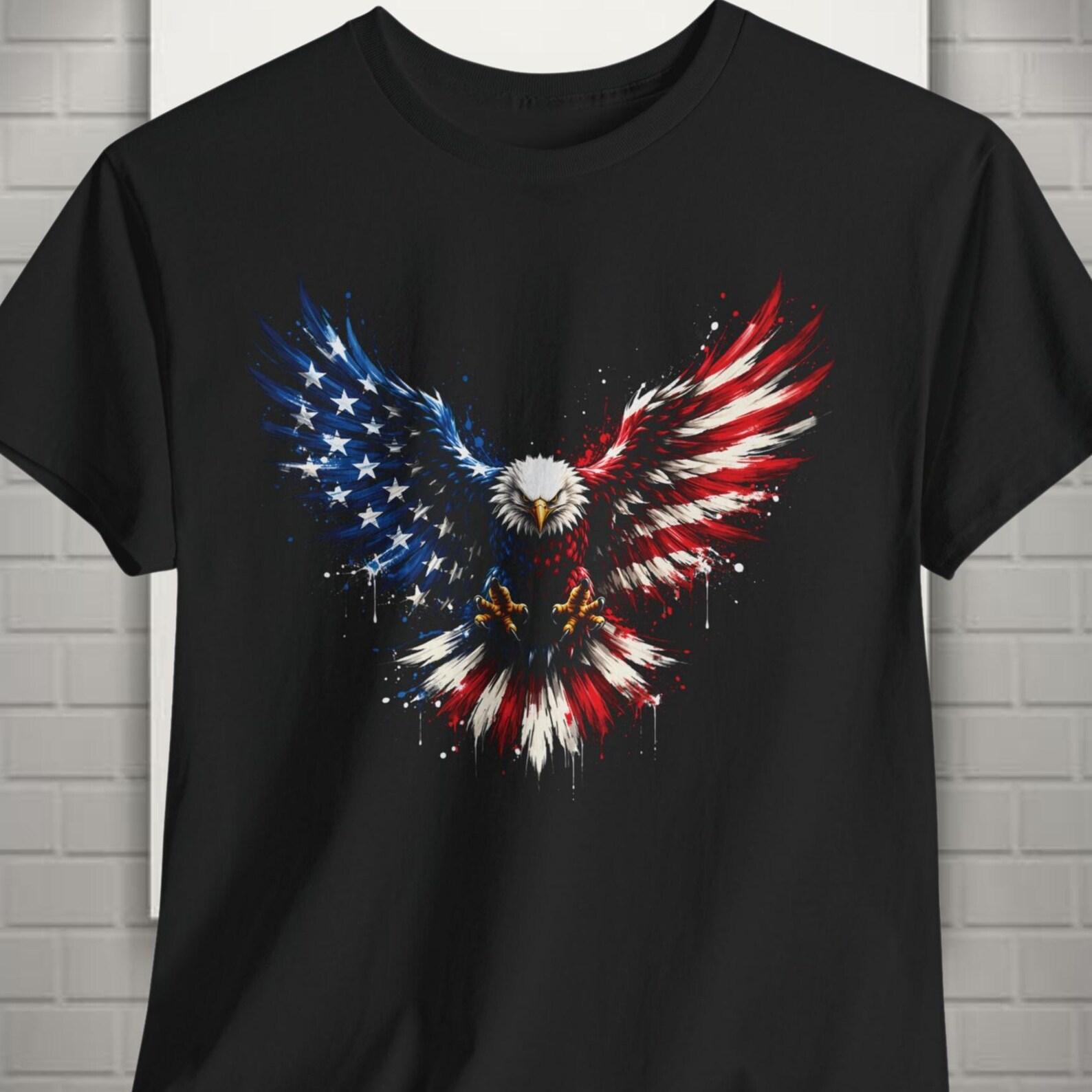 USA 250th Anniversary Shirt, 1776-2026 Patriotic Eagle, USA Flag Tee, Fourth of July Gift, America Birthday T shirt L