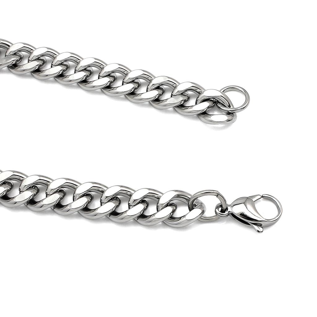 Classic 18K Gold Stainless Steel Simple Minimalist Two Tone Chain Paperclip Link Paper Clip Necklace Chain for Women Men