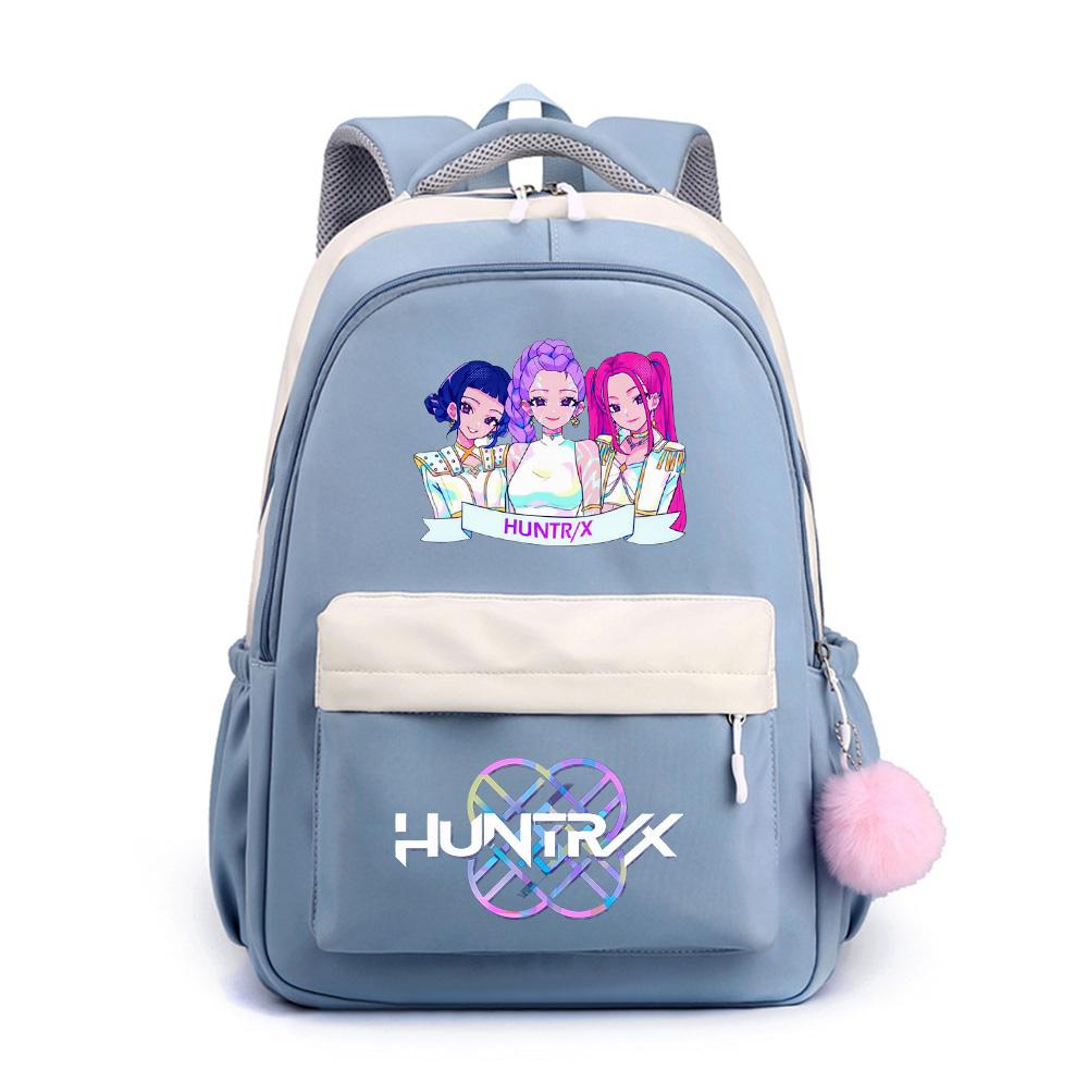 Anime Net Cute K-Pop Printed Backpack for Teenger Student Girl Boy Schoolbag Bookbag Kid Gift Women Large Capacity Waterproof Travel Bag Mochila