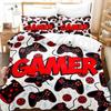 Fashion Red Gamepad Bedding Set Controller Comforter Sets Bed Sheets Set King Size Bedding Set Quilt Set Bed Linen