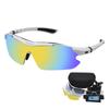 Polarized Sports Sunglasses , 5 Pairs of Interchangeable Lenses and a Carrying Case