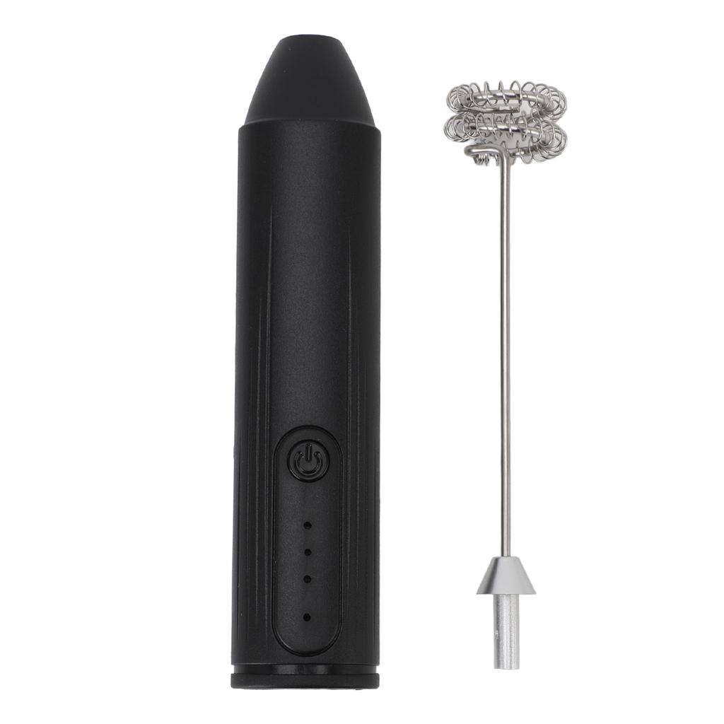 Milk Frother Cordless Rechargeable Handheld Drink Mixer for Coffee Stirring Milkshake Whisking