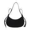 Bag Women's New Popular Niche Design Bow Crescent Bag Premium Texture Portable Messenger Bag Versatile