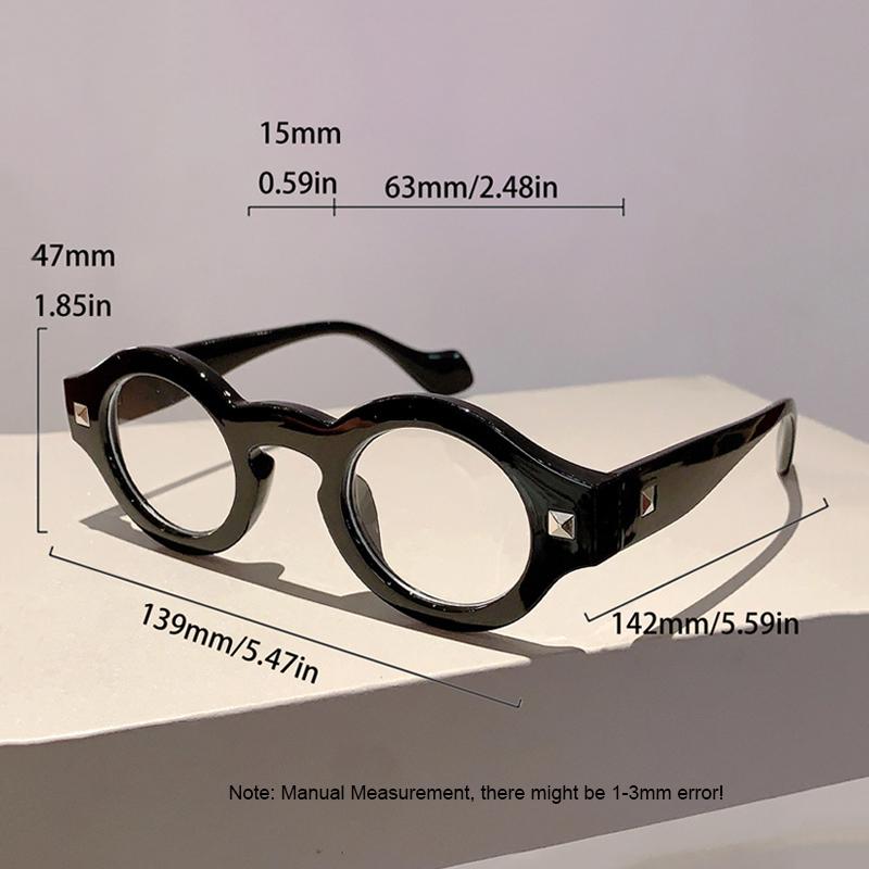 Vintage Retro Round Computer Eyeglasses Unisex Black Leopard Transparent Frame Eyewear Anti Blue Light Blocking Spectacles Frame