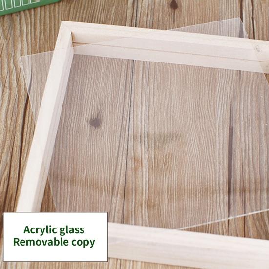 Moldura de foto sem rebarbas Artesanato DIY Acrílico Crianças Pintura Moldura de exibição Decoração de casa