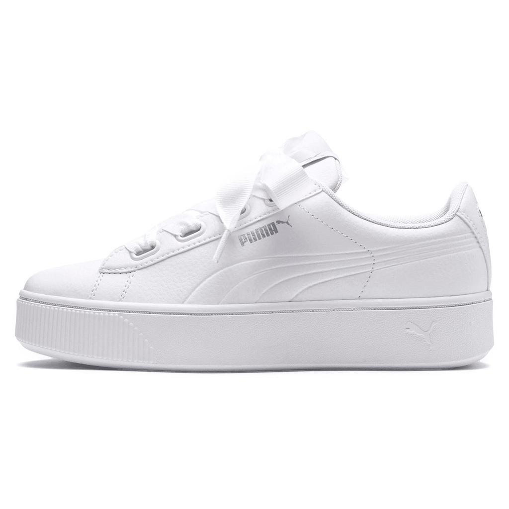 PUMA Vikky Stacked Ribbon Core White Board Shoes Women's 369112-02