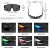 Oversized Colorful Sports Sunglasses - Wraparound Design, UV400 Unisex Comfort Fit for Cycling, Hiking & Outdoor