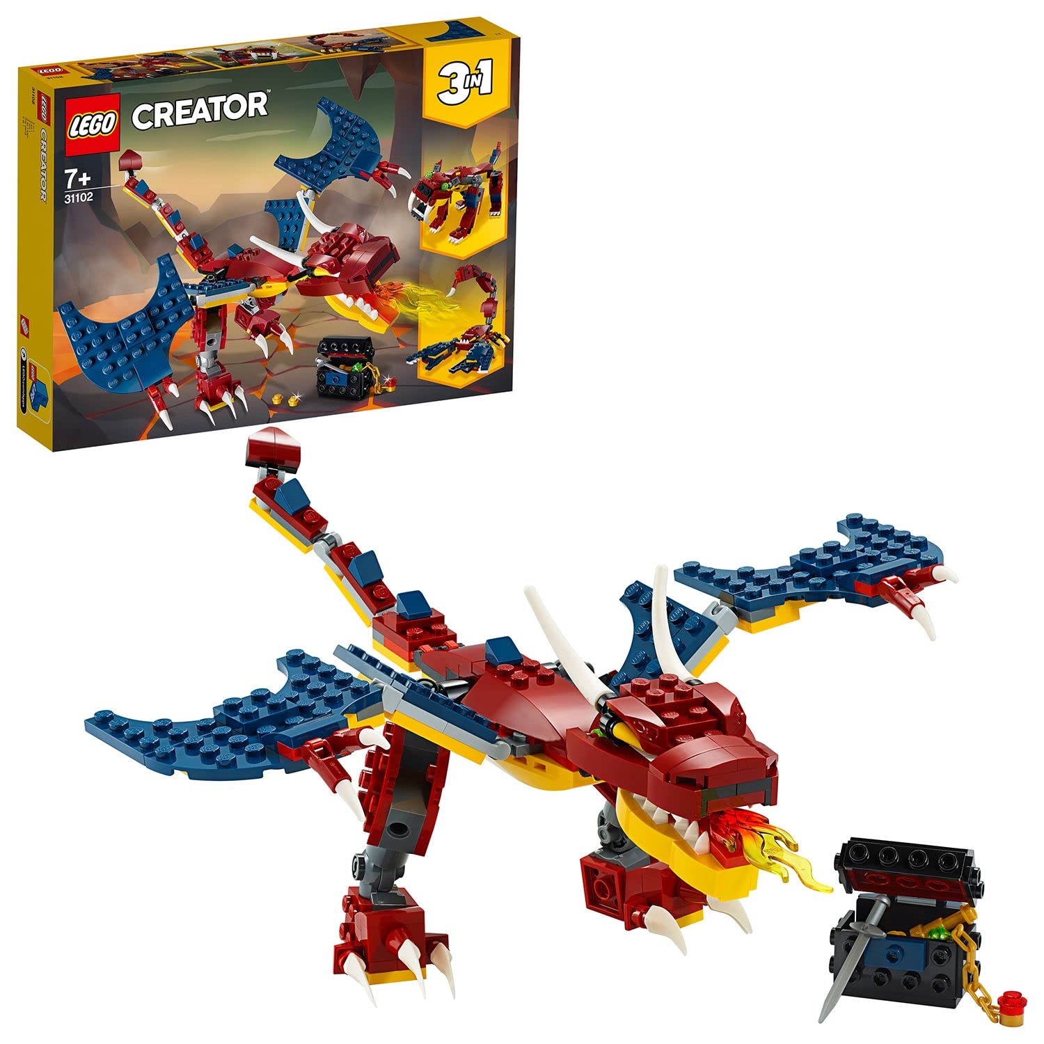 

LEGO Creator Fire Dragon 31102 (ages 7 and up)