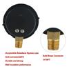 0-60 Psi Pool Filter Pressure Gauge Waterproof Stable Performance 1 4 NPT Brass Connector Clean Filter Indicator