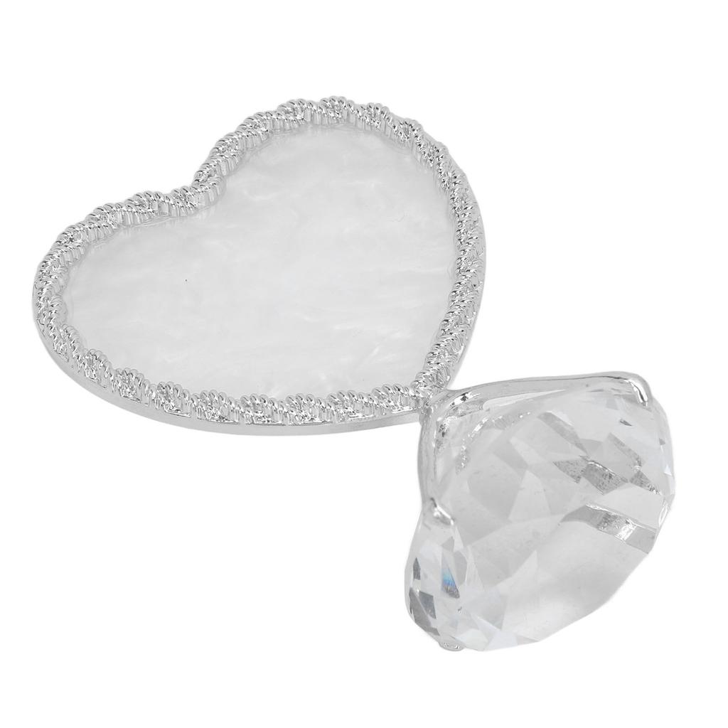 Nail Display Stand Heart Shaped Design Fashion Elegant   Glossy   Double Sided Nail Tip Holder for Nail Beauty