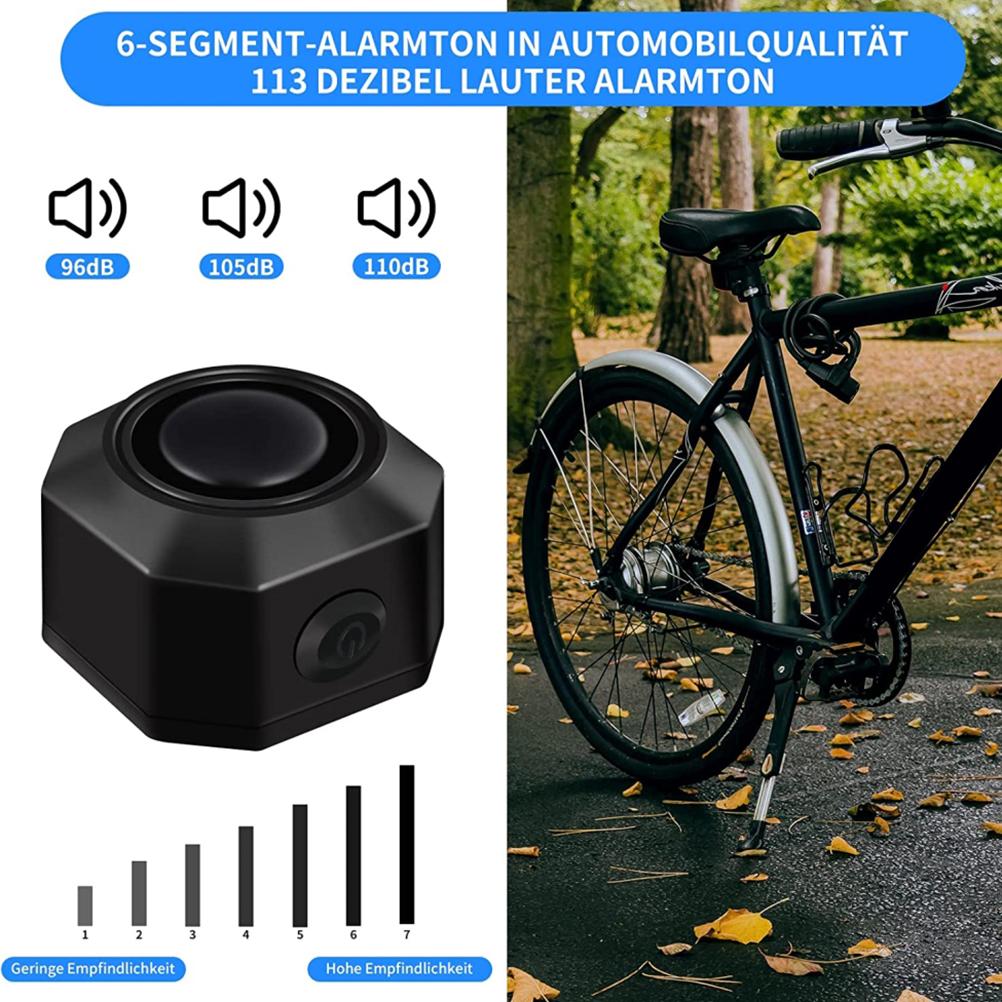 Bike Alarm System Bike Alarm with Remote Control Wireless USB C Motorcycle Waterproof Anti Theft