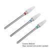 3pcs Ceramic Nail Drill Bit Set Gel Removal Nail Polishing Grinding Bit Accessory for Electric Nail Drill
