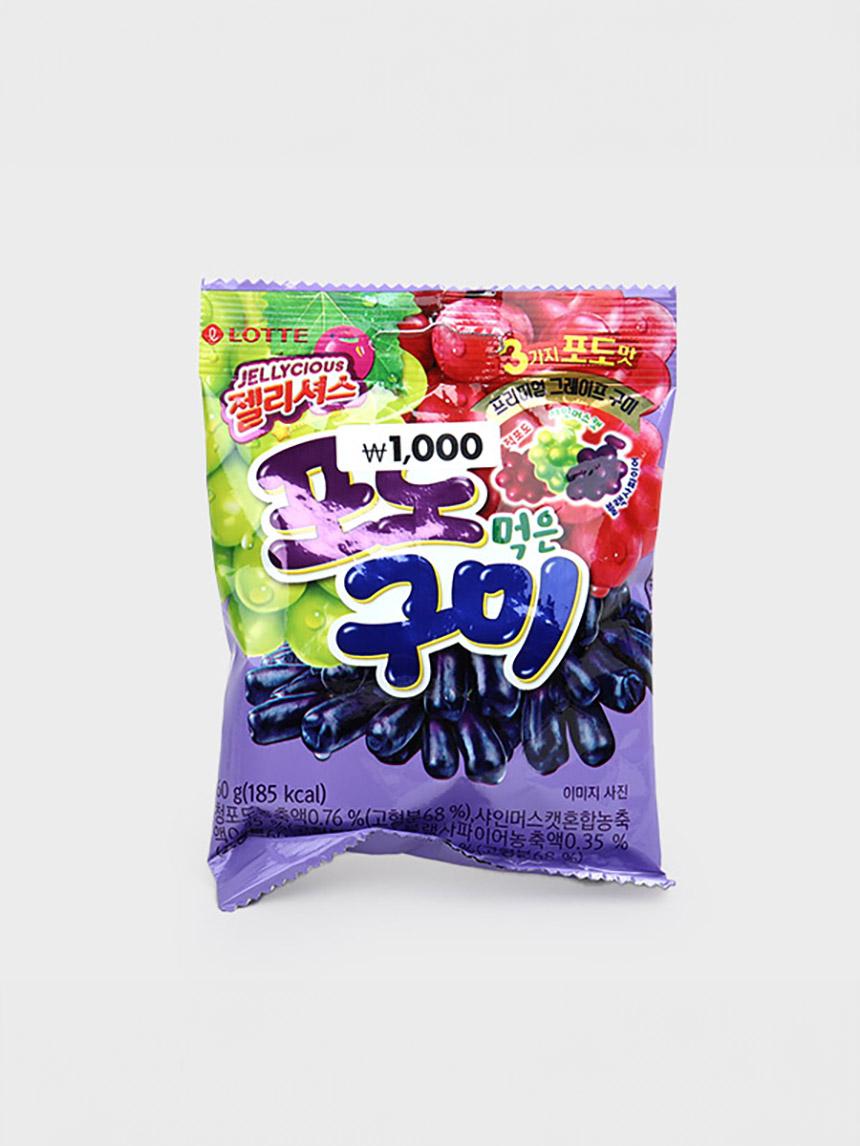 

Жевательный мармелад Lotte Jellycious Виноград 60 г 1ea