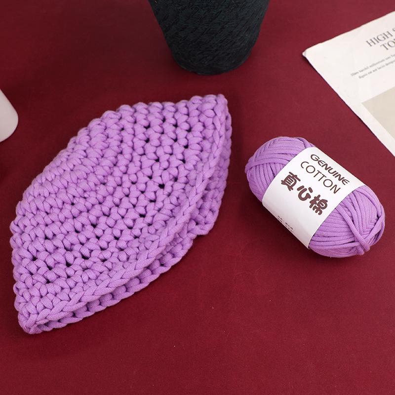 Kerngefülltes Baumwollgarn zum DIY-Stricken: Ideal für Spielzeug, Schals und Fußmatten