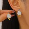 1 Paar Ohrstecker Cartoon Vogel Design Retro Stil Kontrastfarbene Ohrringe Süßes Mädchen Stil Schmuck Zubehör