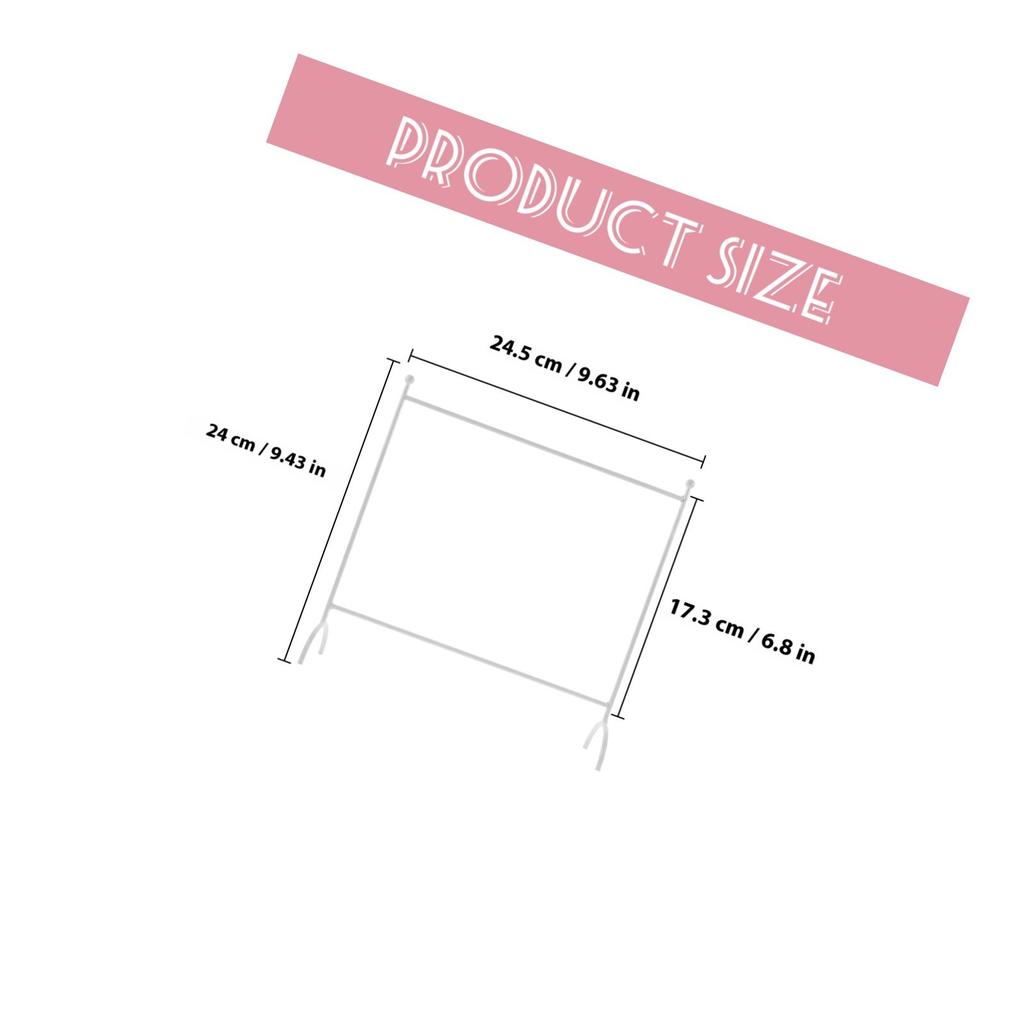 Elegant Miniature Clothing Rack for Dollhouse Use Heavy Duty Iron Construction Ideal Dollhouse Furniture Mini Hanger Stand
