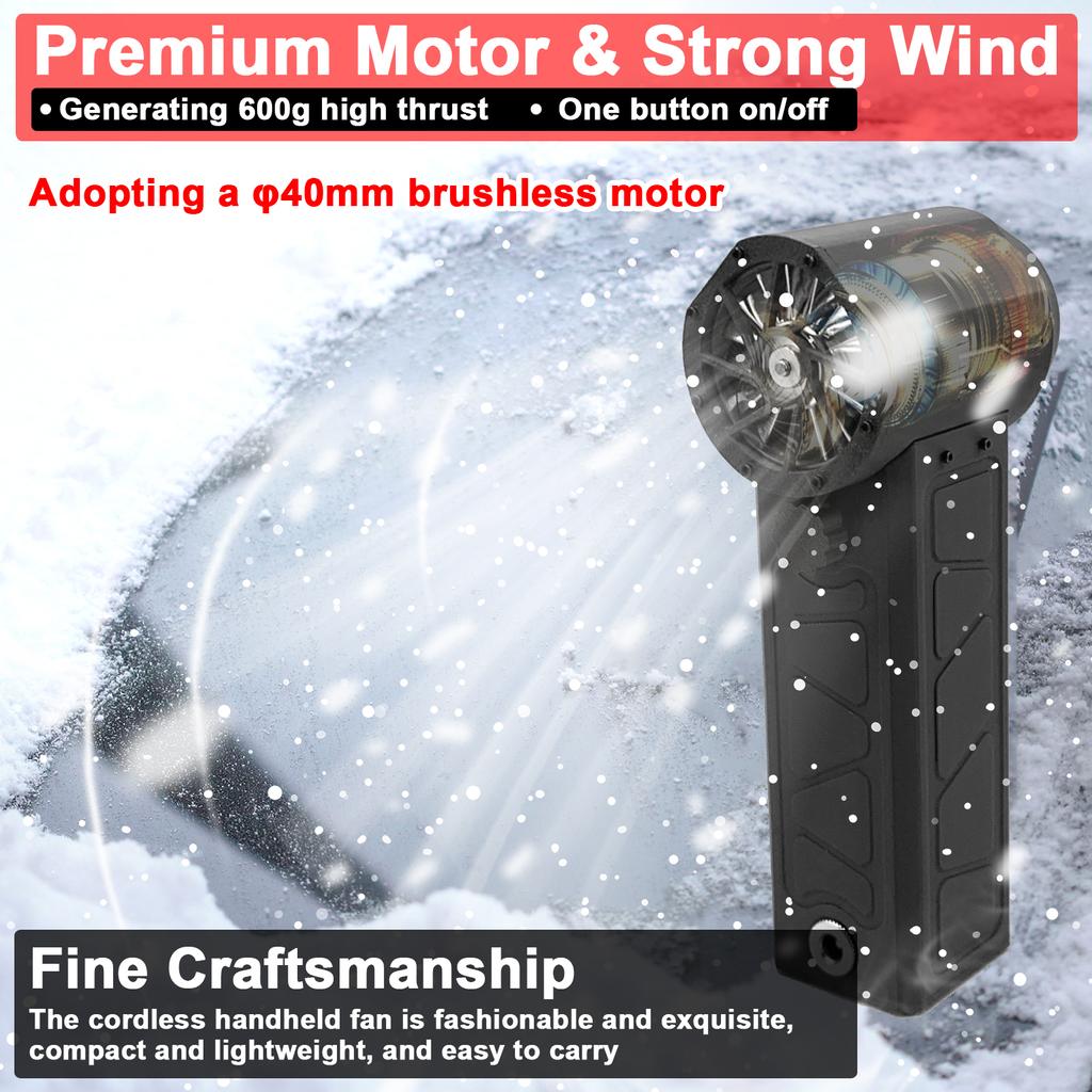 Handheld X40 Jet Fan 600g High Thrust Violent Fan 40mm Brushless Motor Ducted Turbofan High Power