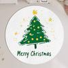 Christmas Round Carpet Atmosphere Washable Dirt Resistant Full Spread Sofa Coffee Table Blanket Christmas Tree Festive Decoration Mat