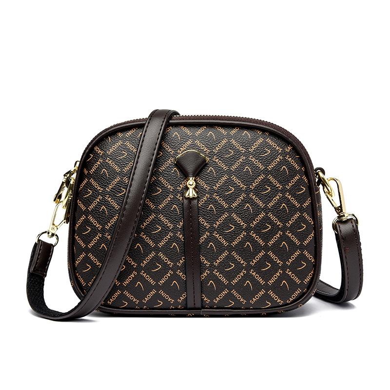 

Маленькая квадратная сумка с ретро-текстурой, простая и универсальная сумка на одно плечо, высококлассная и стильная сумка через плечо