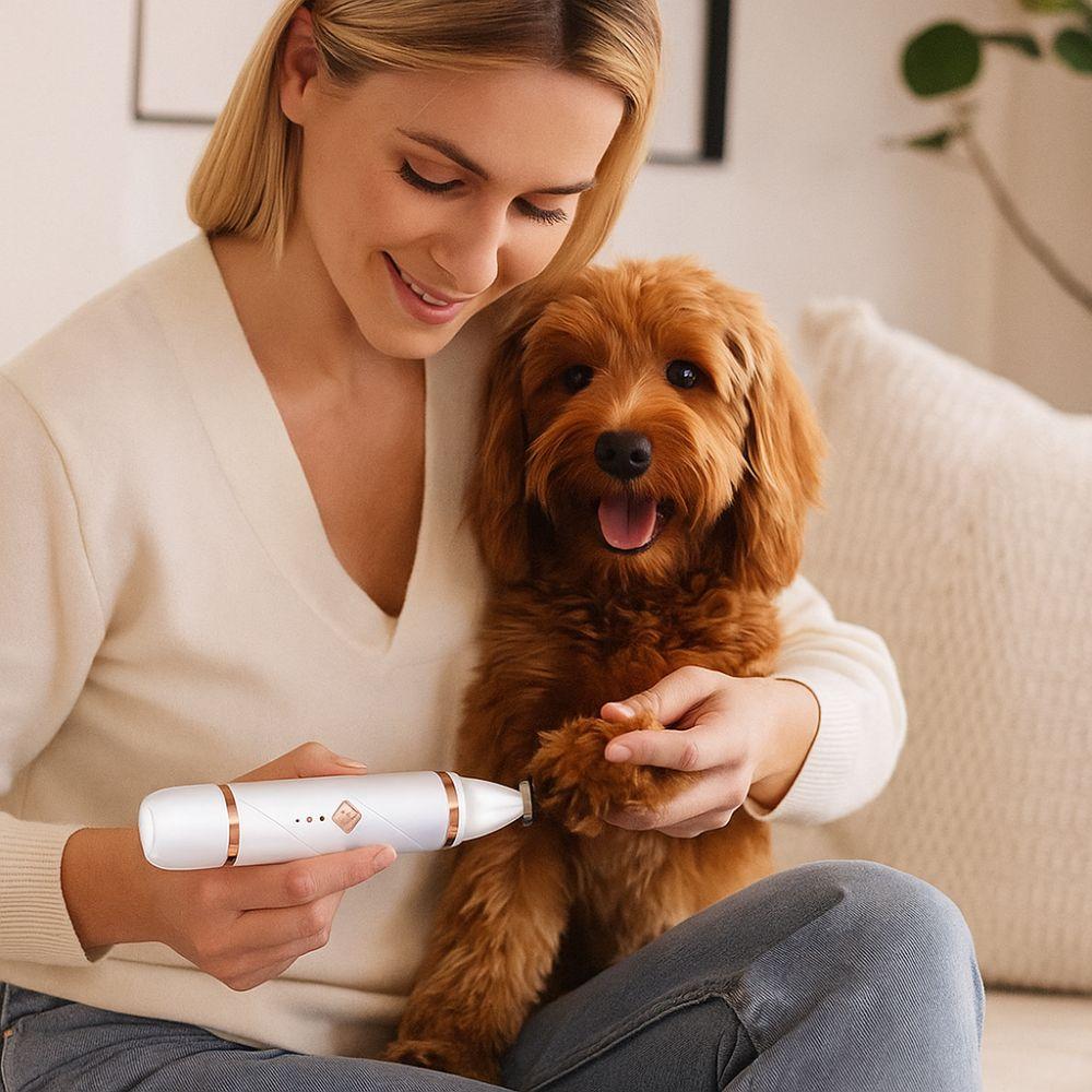 USB Aufladung Haustier Hund Pfoten Trimmer 2-in-1 Hund Katze Haarschneider Elektrische Fellschneidemaschine Reinigung