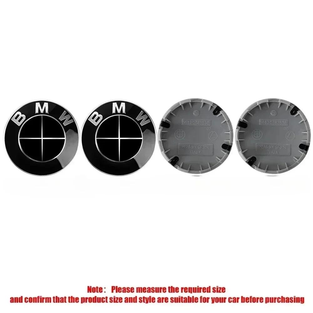 

4pcs 56mm 68mm automobile tire center cover logo is suitable for BMW M1x3 E30 X3G01 F40 X3F25 E70 X5G05 G60 G31 E24 E63 G23 G26 56MM