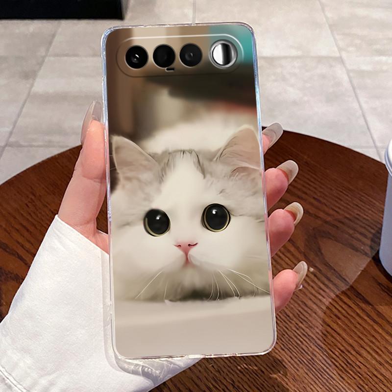Jelly Casing For Realme 16 5G Coque Capa Clear Silicone Soft TPU Back Cover Cute Cat Rabbit Heart Protective Case Fundas