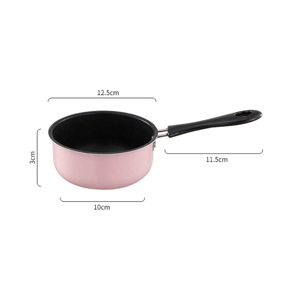 Small Saucepan Milk Pan Butter Warmer with Long Handle Mini Soup Pot Porridge