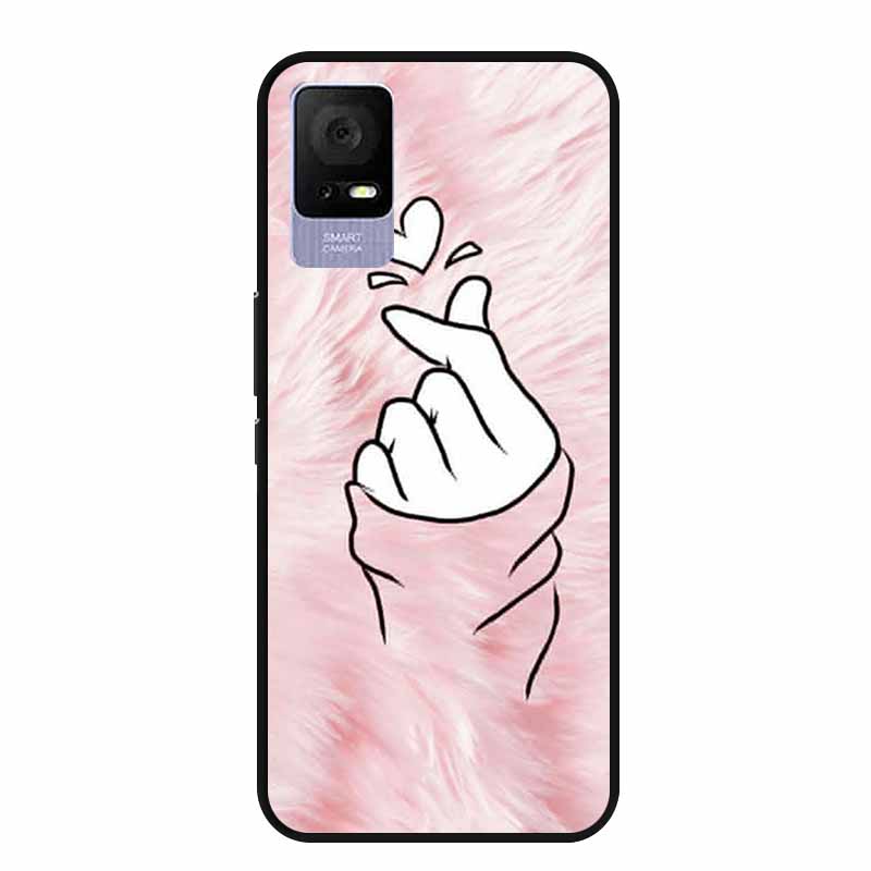For TCL Ion V Case IonX Painted Cat Soft TPU Black Silicone Phone Cases for TCL Ion X Cover Fundas IonV Coques for TCLIonX Bags