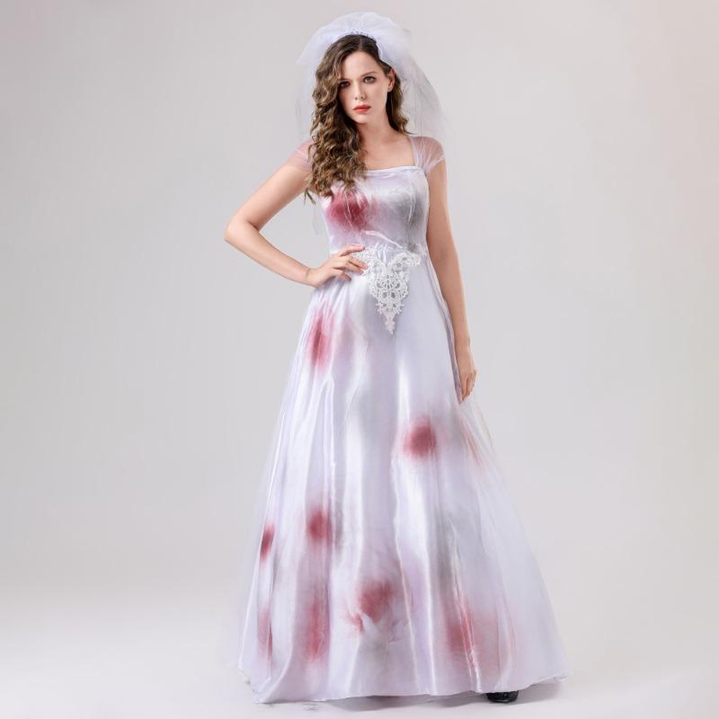 Halloween costume, vampire queen wedding dress ghost bride queen witch zombie costume