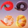 Tcmy Fashion Peeled Prawns Plush U Neck Pillow For Travel And Nap Shrimp Cushion Jelly Toy