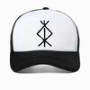 Viking Rune Protection Bind Rune Baseball Cap Norse Bind Vintage Viking Protection Rune Mesh Hat Fashion Adjustable Snapback Hat