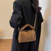 Suede Small Square Bag, 2026 Autumn/winter Fashi Versatile Pillow Bag, Large Capacity Commuter Shoulder Bags Crossbody Bag