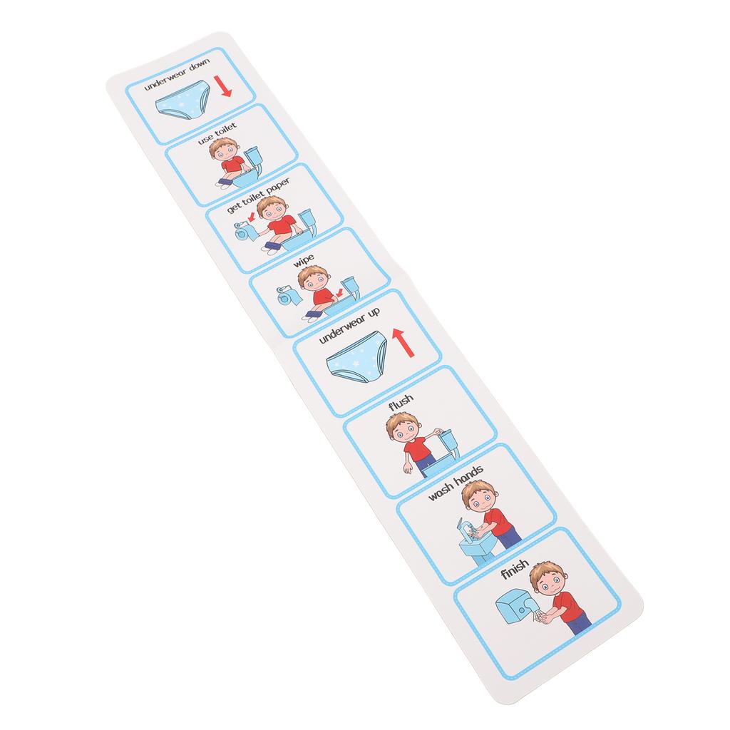 Potty Training Visual Schedule Independent Living Skills Step By Step Visual ASD Toilet Schedule for