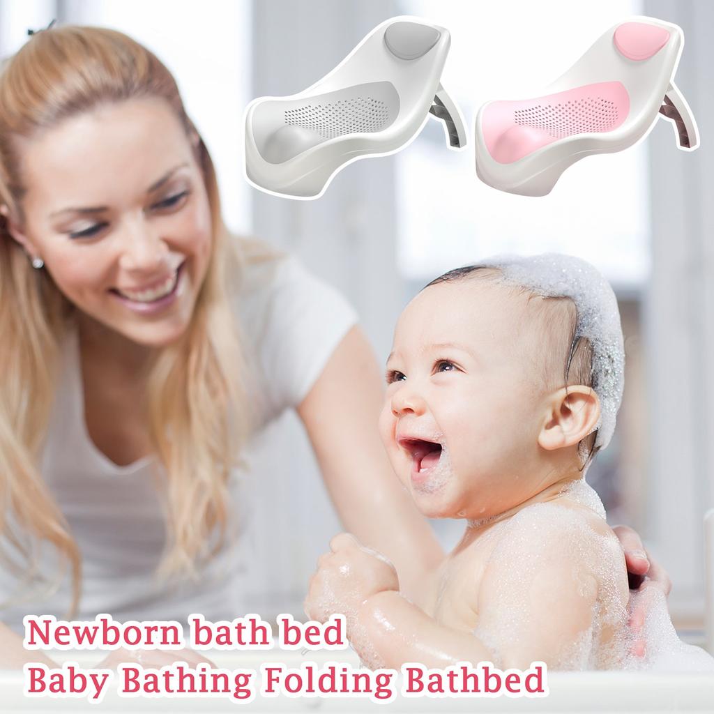 Children's Bath Frame Baby Bath Net Bath Mat Mesh Pocket Newborn Baby Bath Bed Baby Bath Folding Bath Bed Bath Frame