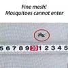 Latest mosquito and insect screen window with side zipper design, self-adhesive and customizable size