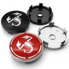 AAZD1 4Pcs 56mm+60mm For Abarth Stilo Palio Bravo Doblo Fiat 500 Punto Accessories Car Wheel Center Cap Logo Hub Cover Badge Emblem