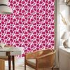 Cow Patches Wallpaper, purple and powder pink, purple background, 50x1000