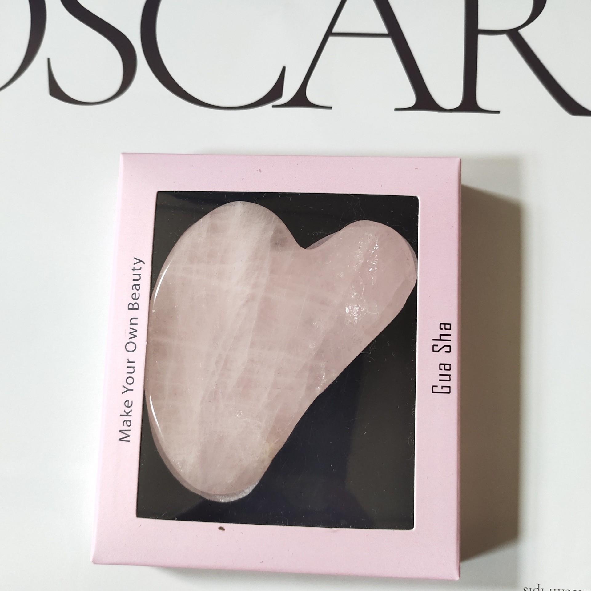 Массажер для лица Гуаша из нефрита и палочка для массажа век