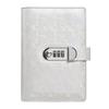 A6 Laser Combination Lock DIY Binder Notebook Cover Diary Agenda Planner Paper Cover School Stationery