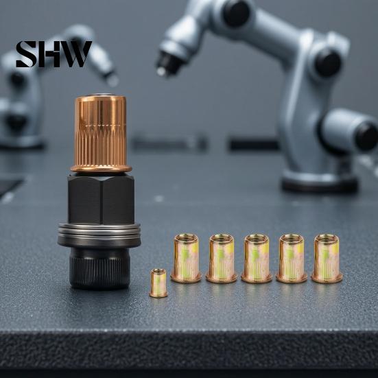 Drill Attachment Riveter Rivet Nut Pliers And Press-in Nuts Kit for Metal Agricultural Equipment Retrofitting, M3 To Custom Car Modification Hardware