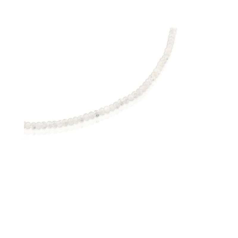 Tous Short Silver Necklace with Moonstone Basic Color / Short Silver Necklace / Necklace / 1004121200