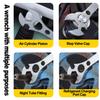 Multi Functional Air Conditioner Wrench Open End Wrench Set Ultra-thin Flat Wrench Tool Multi-Function Double-End Fixed Wrench