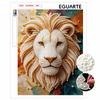 Pearl Art Painting Home Wall Decor Golden Lion Pearl Gemstone Painting Picture Crafts Adult/Beginner Gift Creative Home Decor Unframed